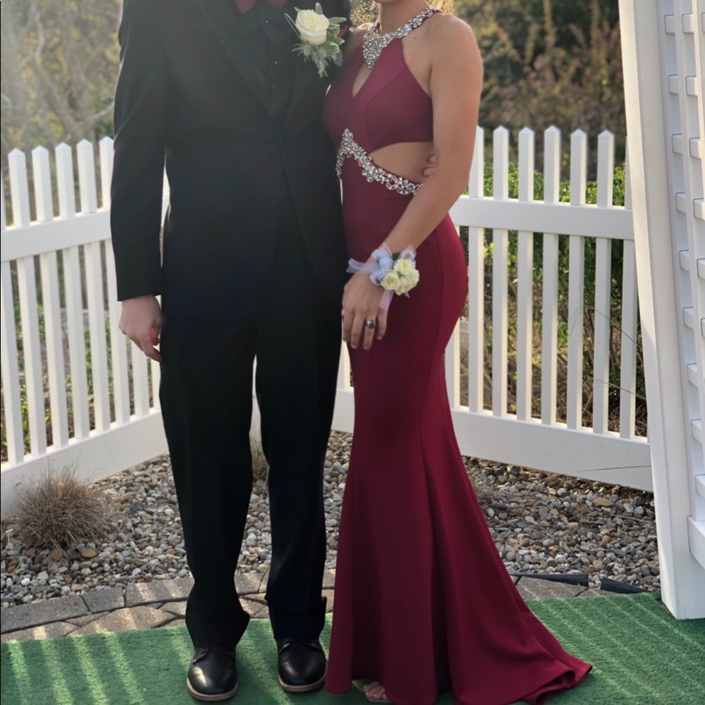 Burgundy Prom Dress
